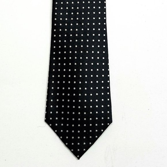 Alfani Black 100% Silk Tie - Picture 1 of 3